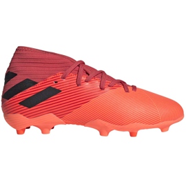 Kopačky Adidas Nemeziz 19.3 Fg Junior EH0492 pomerančový červený