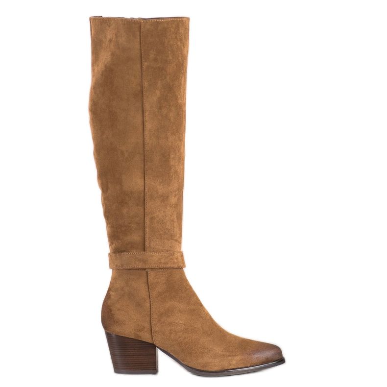 Semišové boty VINCEZA hnědý