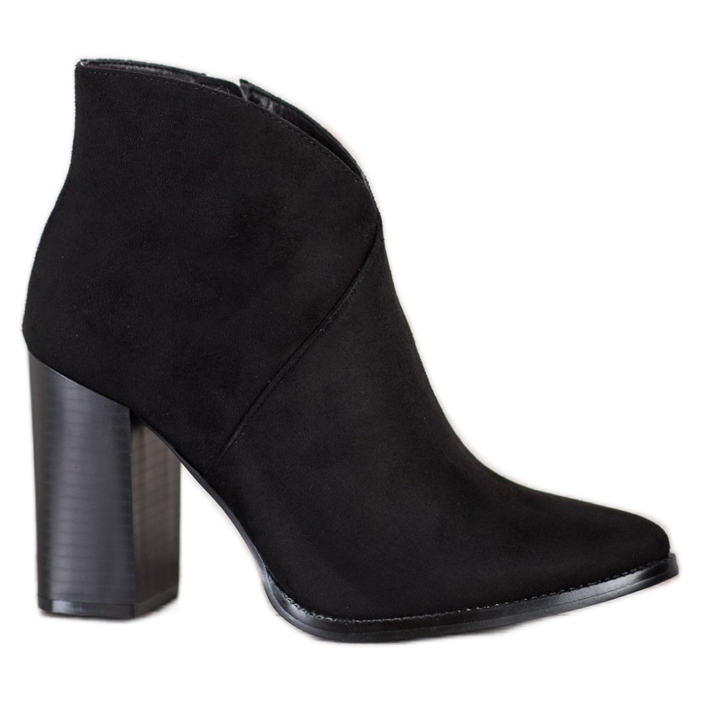 Filippo Stylové kozačky na sloupek černá