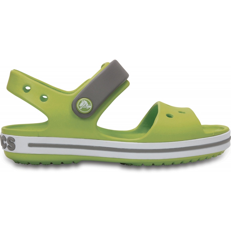 Dětské sandály Crocs Crocband Sandal Kids zelené a šedé 12856 3K9 zelená