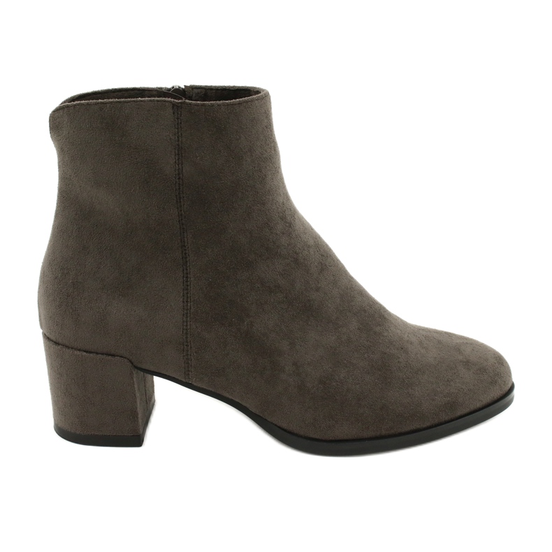 Semišové boty Coffe Sergio Leone BT528 hnědý šedá