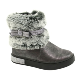 American Club Americké cínové boty na zip GC26 / 20 stříbrný šedá