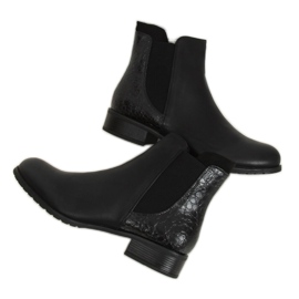 Dámské černé boty Chelsea 88175 Black černý