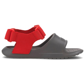 Dětské sandály Puma Divecat v2 Injex Ps šedočervené 369546 05 šedá