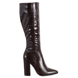 Seastar Boty s hadím potiskem černý