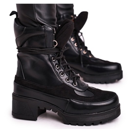 FS1 Dámské vysoké šněrovací boty černé Ridley černá FS1 Dámské vysoké šněrovací boty černé Ridley černá