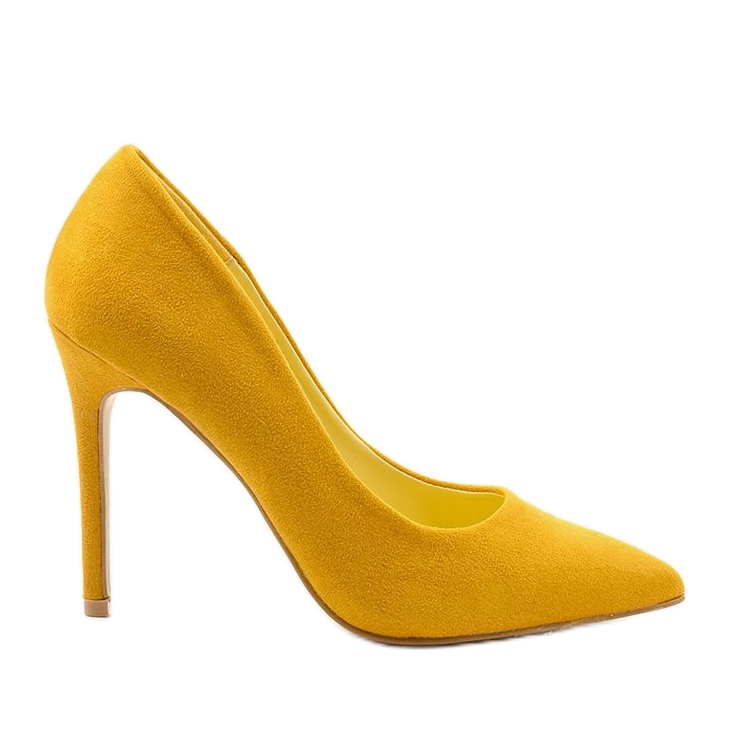 Žluté klasické semišové podpatky Hyirnar žlutá