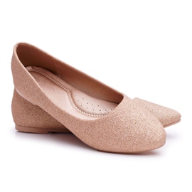 SEA Pink Glitter Fifi Dámské Baletní Byty zlato