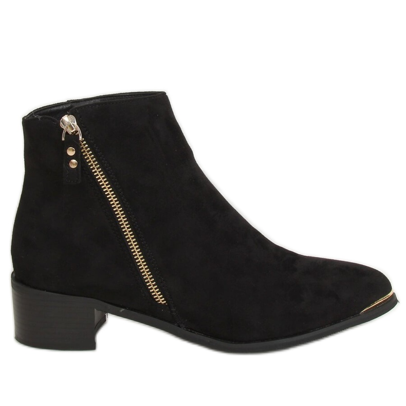 Čepice z mandlového černého semiše 88168-1 Černá