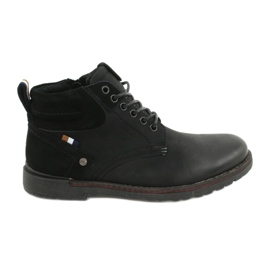 McBraun Eco-Men's Black Eco-Ticking Boots 20mn29-3131 černý