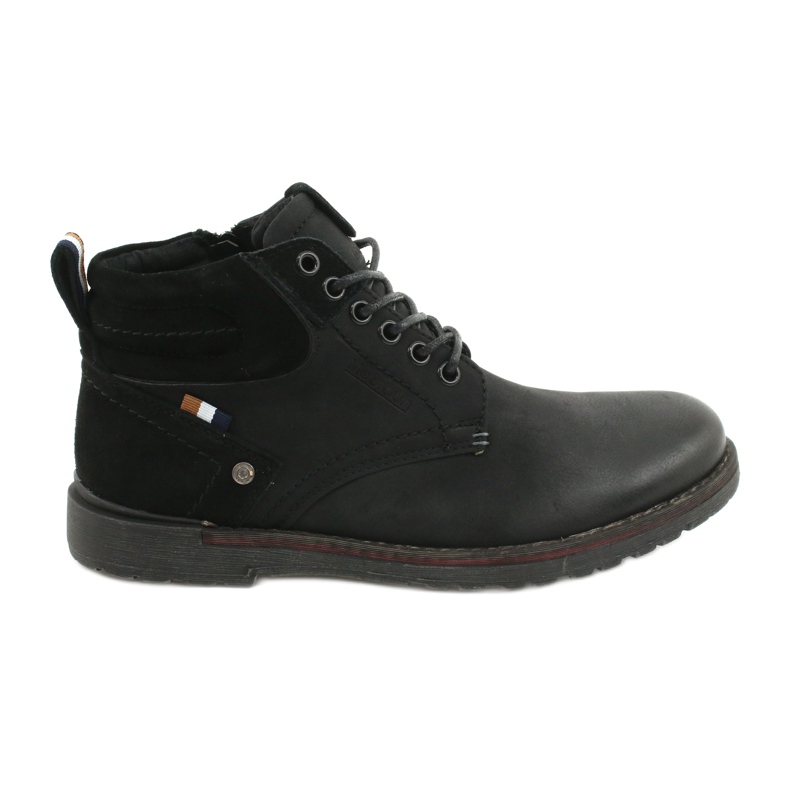 McBraun Eco-Men's Black Eco-Ticking Boots 20mn29-3131 černá