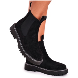 Ideal Dámské černé kozačky Jodhpur kozačky Resist černý