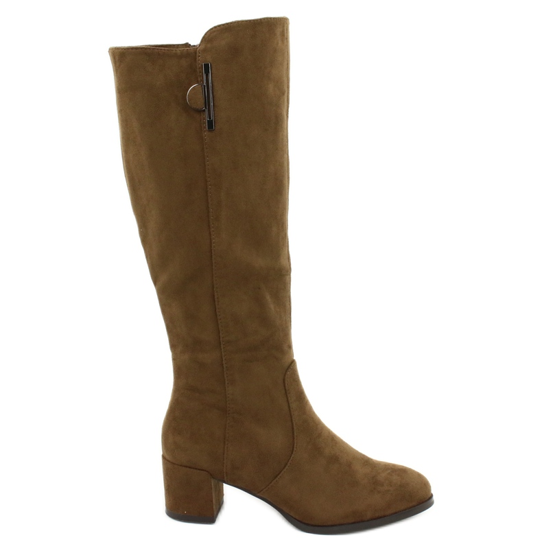 Semišové boty Olive Sergio Leone KZ277 hnědý