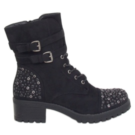 Černé pracovní boty 88063 černé černý