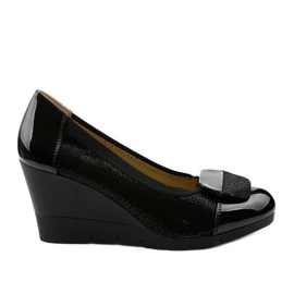 Černé lodičky na klínu Downreaver černý