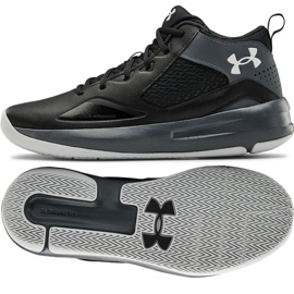 Boty Under Armour Lockdown 5 M 3023949-001 šedá, černá černá