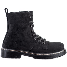 Small Swan Semišové lapače černý