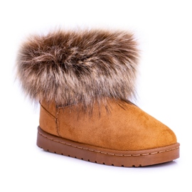 FRROCK Sněhule S Kožešinovým Velbloudem Small Fox béžový žluť
