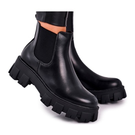 SEA Dámské kozačky Jodhpur kozačky Morie Black černý