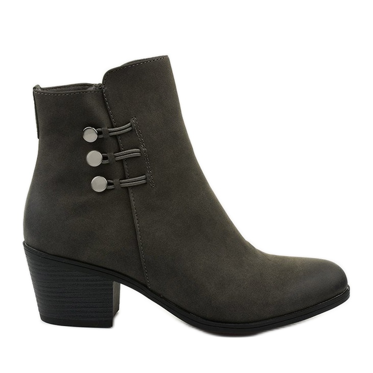 Šedé semišové kotníkové boty na sloupku Keenshaper šedá Šedé semišové kotníkové boty na sloupku Keenshaper šedá