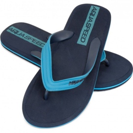 Bazénové pantofle Aqua-speed Faro M, sloupec 10 námořnická modř modrý