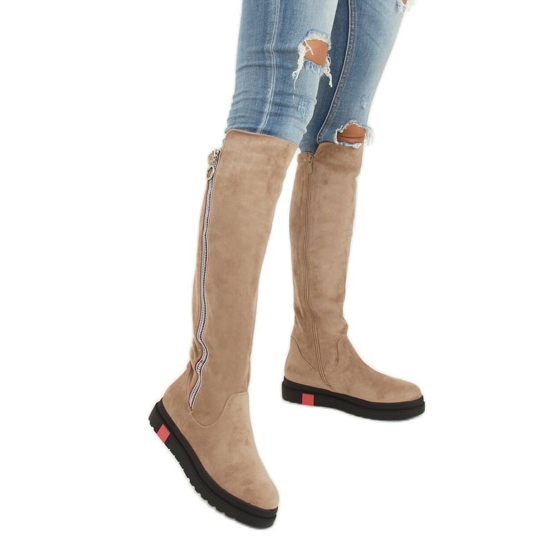 Ploché béžové mušketýry NS136P Béžové béžový