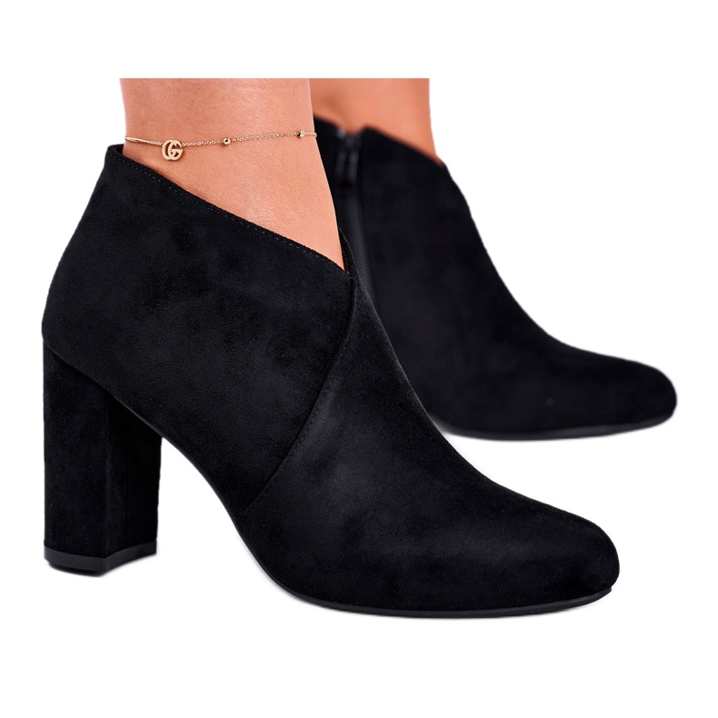 Dámské boty na vysokém podpatku Sergio Leone černé BT498 černá Dámské boty na vysokém podpatku Sergio Leone černé BT498 černá