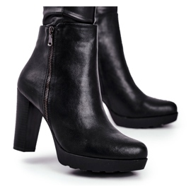 Dámské boty na podpatku černé Eugene černá Dámské boty na podpatku černé Eugene černá