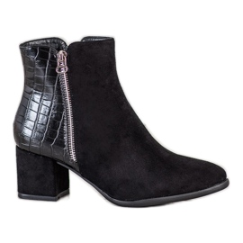 Filippo Snake Print Booties černá