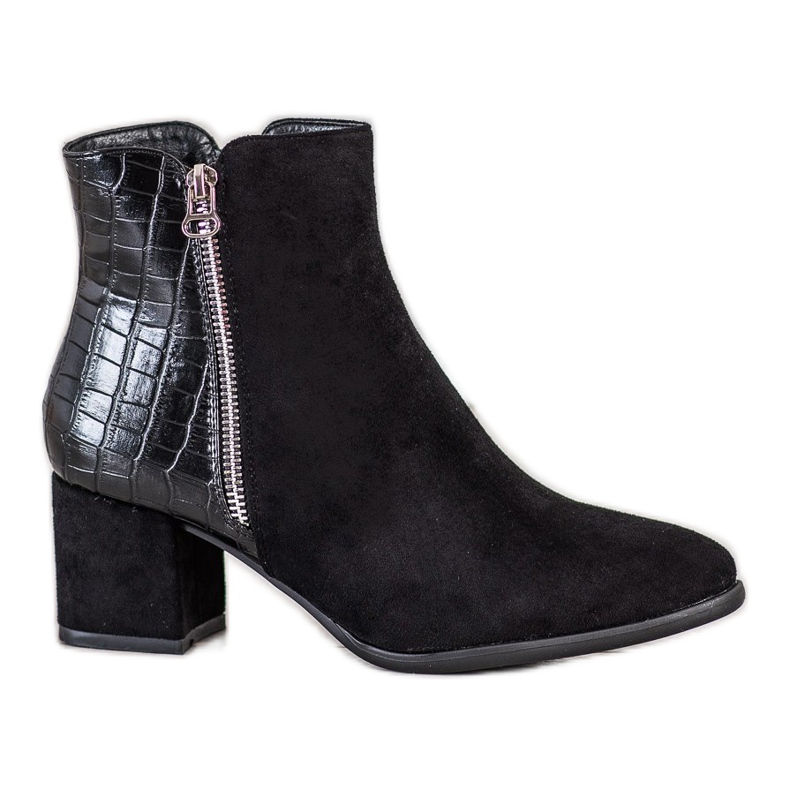 Filippo Snake Print Booties černá