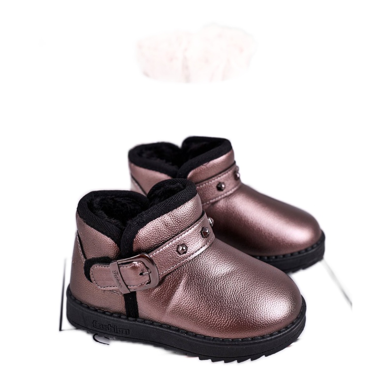 Apawwa Teplé dětské sněhové boty Jinnie šedé vícebarevný šedá Apawwa Teplé dětské sněhové boty Jinnie šedé vícebarevný šedá