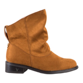 Gogo Boty se širokým svrškem hnědý Gogo Boty se širokým svrškem hnědý