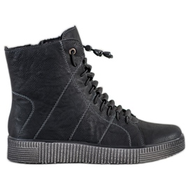 SHELOVET Black Workers On Paltform černý