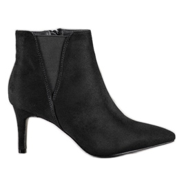 SHELOVET Černé Boty Na Vysokém Podpatku černý