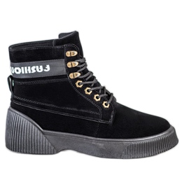 Weide Módní kotníkové kotníkové boty černý