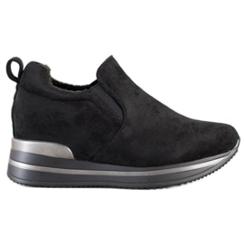 Gogo Teplé Boty Na Platformě černý