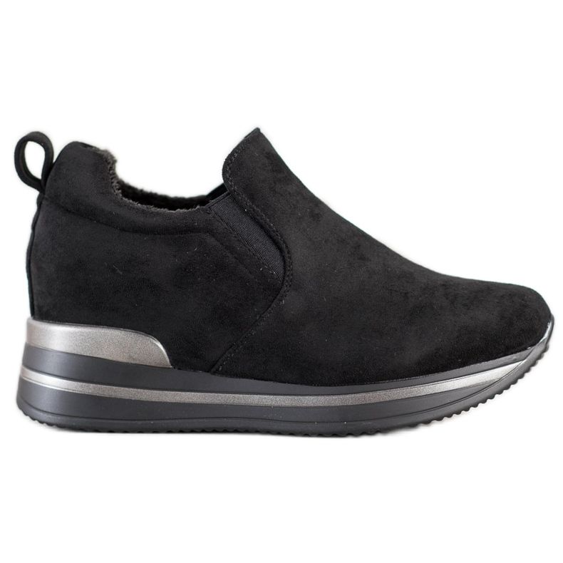 Gogo Teplé Boty Na Platformě černá