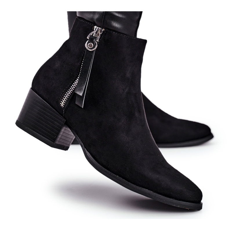 EVE Diskrétně černé izolované vysoké podpatky pro ženy černá