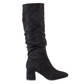 Flyfor Semišové boty černá Flyfor Semišové boty černá