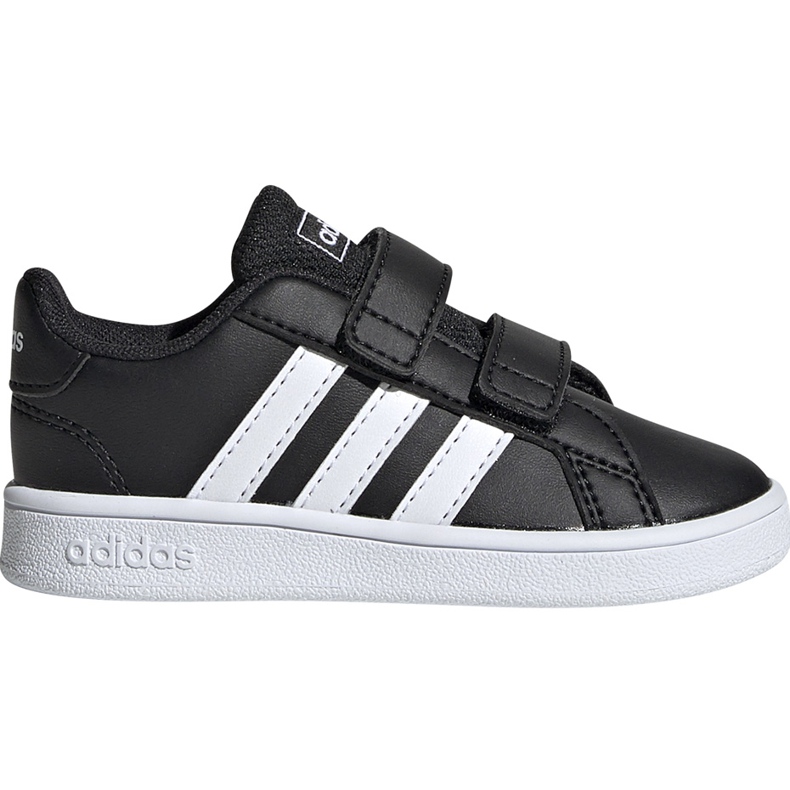 Dětské boty Adidas Grand Court I černé a bílé EF0117 černá