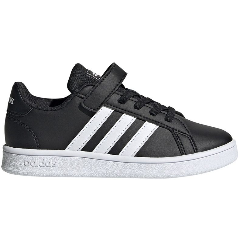 Dětská obuv Adidas Grand Court C černá a bílá EF0108
