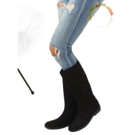 Černé dámské galoše černé D62P Black černý