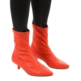 Červené vysoké podpatky s ponožkou Ragemour Červené vysoké podpatky s ponožkou Ragemour