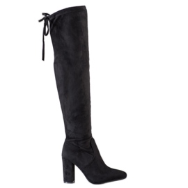 Wilady Vysoké boty na sloupku černý