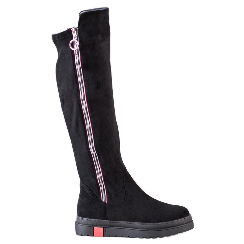 Seastar Kozačky nad kolena černá