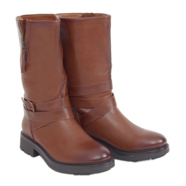 Hnědé vojenské boty RB98P Camel hnědý
