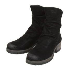 Černé černé kozačky pro ženy K1936105 Negro černý