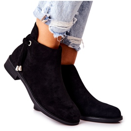 Černé dámské semišové boty Numbero černá
