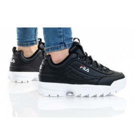 Dětské boty Fila Disruptor 1010567-25Y černá modrý Dětské boty Fila Disruptor 1010567-25Y černá modrý