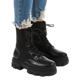 Černé turistické boty na platformě Meadowcrest černý